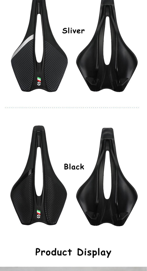 Bicycle Saddle Soft Thick Mountain Road Bike Wide Seat Cushion Bike Carbon Saddle Seat Ergonomics Design Fit Comfort Bike Saddle With Foam Breathable Soft Bicycle Cushion For Women Men