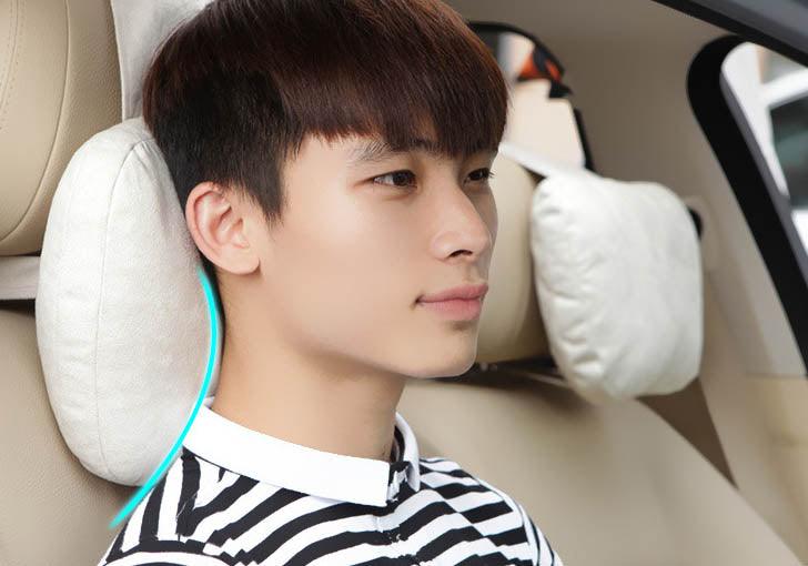 Luxury Car Neck Pillow Car Travel Neck Rest Pillows Seat Cushion Support Car Headrest Neck Support Seat Design Class Soft Universal Adjustable Car Neck Pillow Waist Pillow Universal Driving Seat Car Pillow Sleeping Neck Headrest