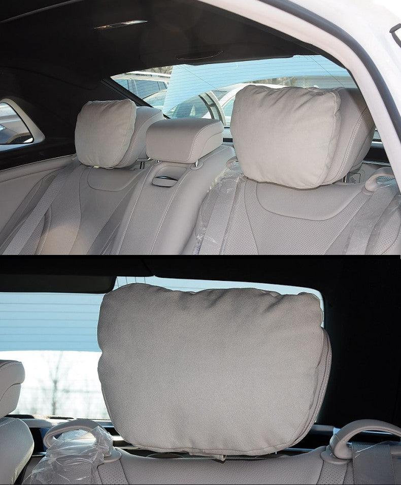 Luxury Car Neck Pillow Car Travel Neck Rest Pillows Seat Cushion Support Car Headrest Neck Support Seat Design Class Soft Universal Adjustable Car Neck Pillow Waist Pillow Universal Driving Seat Car Pillow Sleeping Neck Headrest