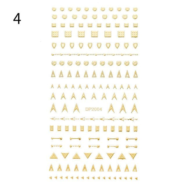 Black White 3D Nail Stickers Metal Gold Silver Geometric Tassel Strip Line Adhesive Transfer Decals Nail Art Design  Gold Silver Metal Nail Sticker  Metallic Curve Strip Line Nail Decal Self-Adhesive 3D Wave Design Nail Tips Decorations Manicure for Women