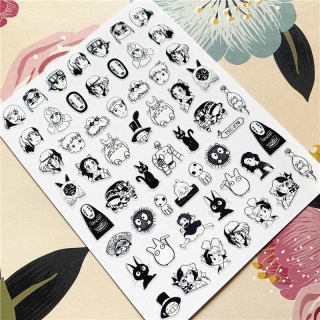 Cute rabbit Cute cat  Japanese Justice Girl 3D Back Glue Nail Sticker Nail Decoration Nail Art Nail Ornament Self Adhesive Nail Decals for Nail Art Decoration Including Hearts Stars Letters Bowknot Leaves Flowers Plants Fruits Butterflies for Woman