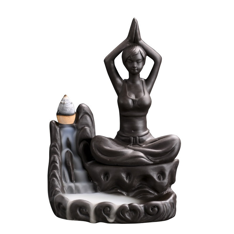 Yoga Meditation Incense Burner Waterfall