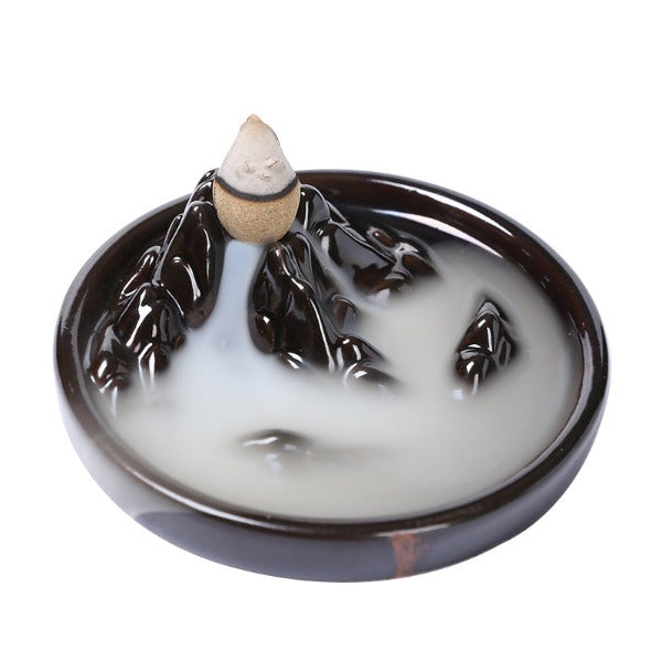 Volcano Round Backflow Incense Burner