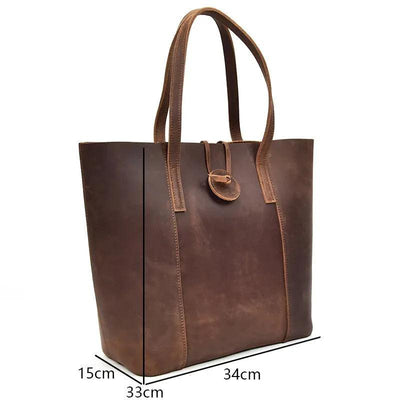 The Taavi Tote | Handcrafted Leather Tote Bag -