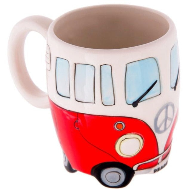 Hand Painted Retro Mug