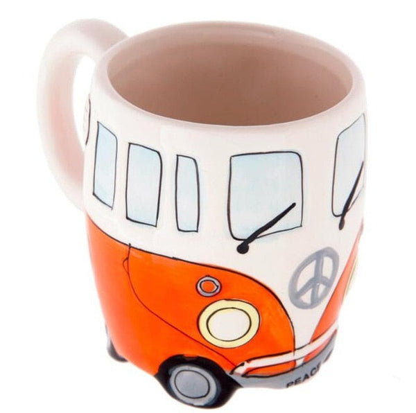 Hand Painted Retro Mug