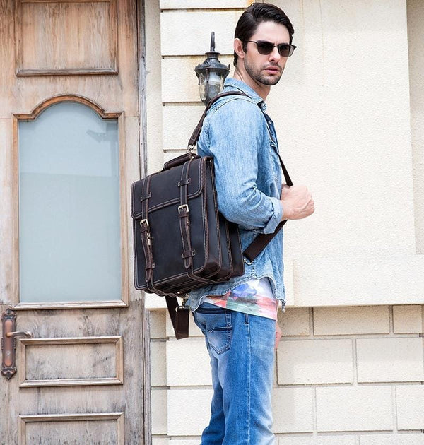The Garth Backpack | Vintage Leather Backpack