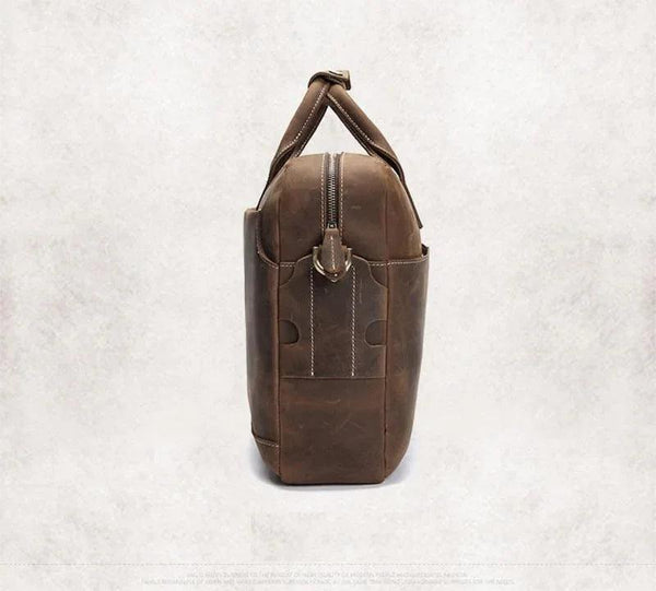 The Welch Briefcase | Vintage Leather Messenger Bag -