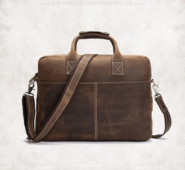 The Welch Briefcase | Vintage Leather Messenger Bag -