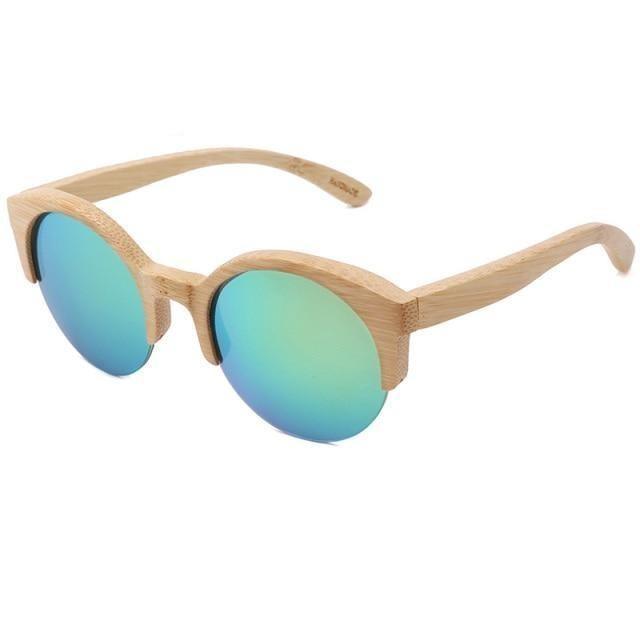 Elegant Wooden Design Classic Sunglasses Design Stylish Popular Wooden Sunglasses For Men & Women  Round Bamboo Glasses Mirror Sun Glasses Retro Glasses