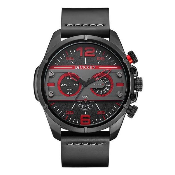 Men's  Waterproof Retro Style Watch With Excellent  Background, Chronometers  Large Numbers Perfect Gift
