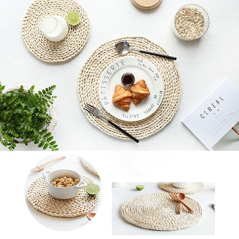 Wicker Straw Placemats & Coasters