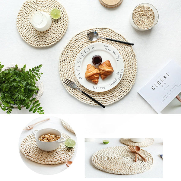 Wicker Straw Placemats & Coasters