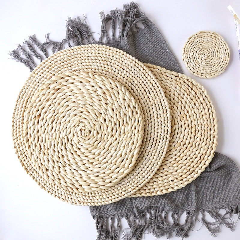 Wicker Straw Placemats & Coasters