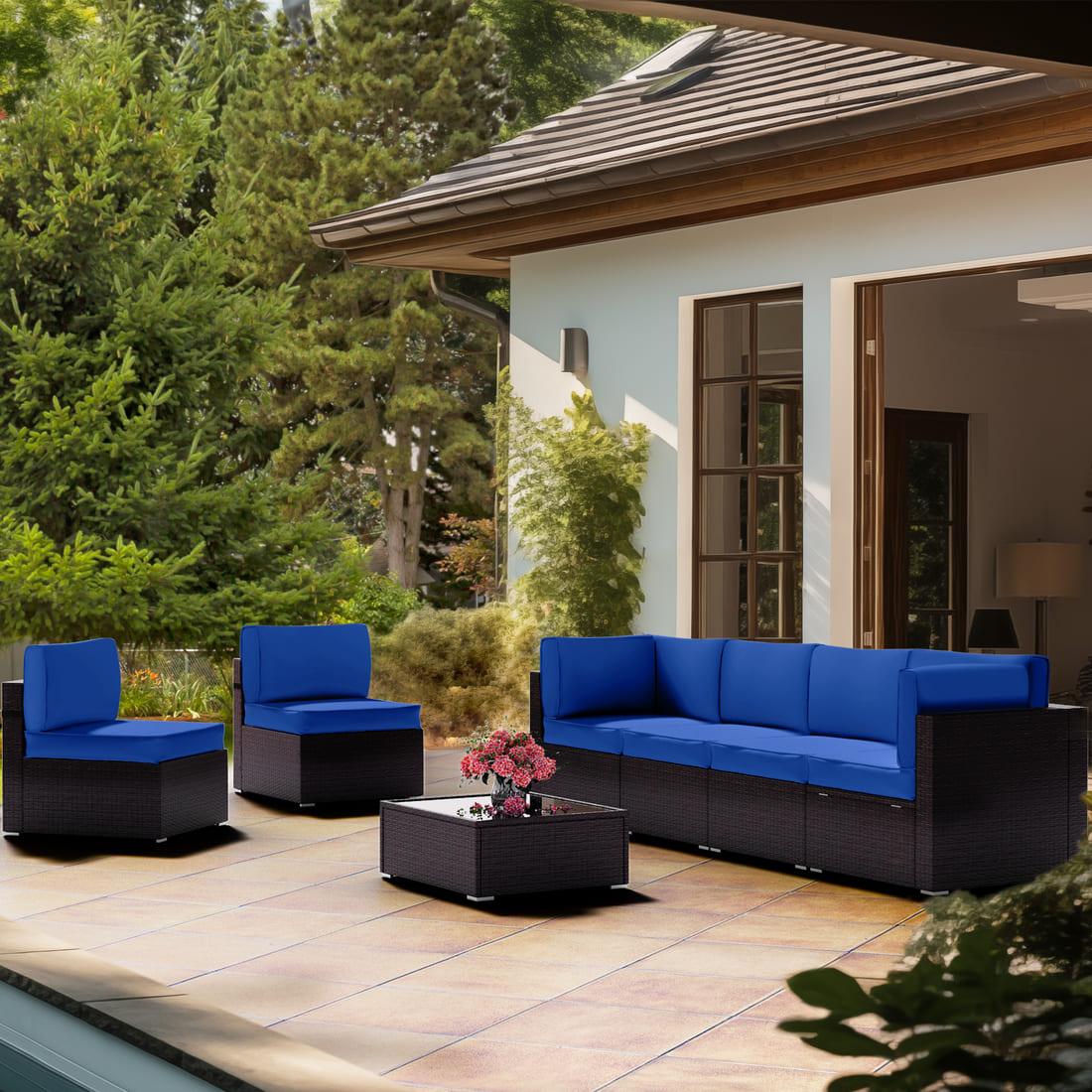 Replacement Cushions for the Axis Sectional Sofa Rattan Set