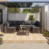 Pamapic Wicker Outdoor Sectional Sofa