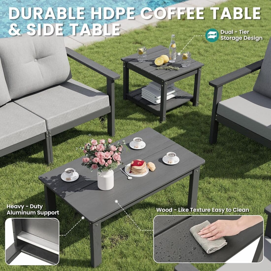 Corex HDPE Outdoor Sectional Sofa