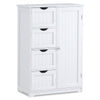 3-in-1 Bath & Storage Combo: Tall Cabinet  Shower Bench & Buffet Sideboard