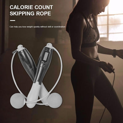 Professional Digital Wireless Calorie Electronic Counter Skipping Rope Sport Weights Exercise Fitness Jump Ropes Workout Weights/Length Digital Counting Skipping Rope With Calorie Counter Exercise Cordless Ball For Fitness Workout Home