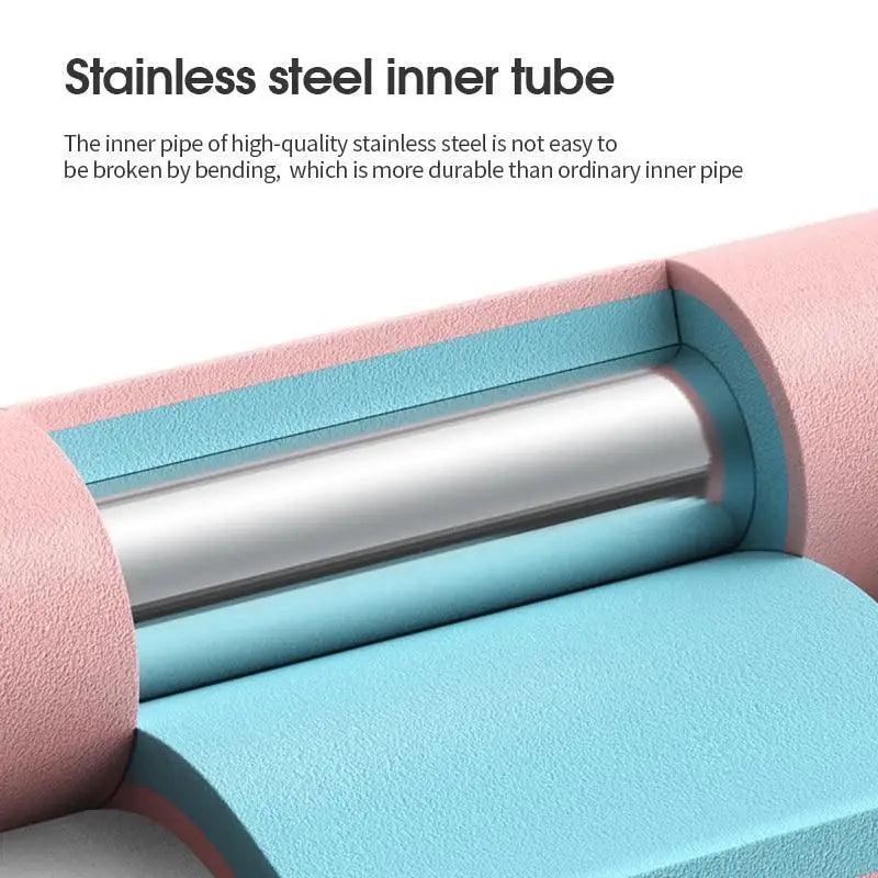 Professional Sports Fitness Hula Hoop Stainless Steel Elastic Thickened Foam Hula Hoop - Detachable Size Adjustable