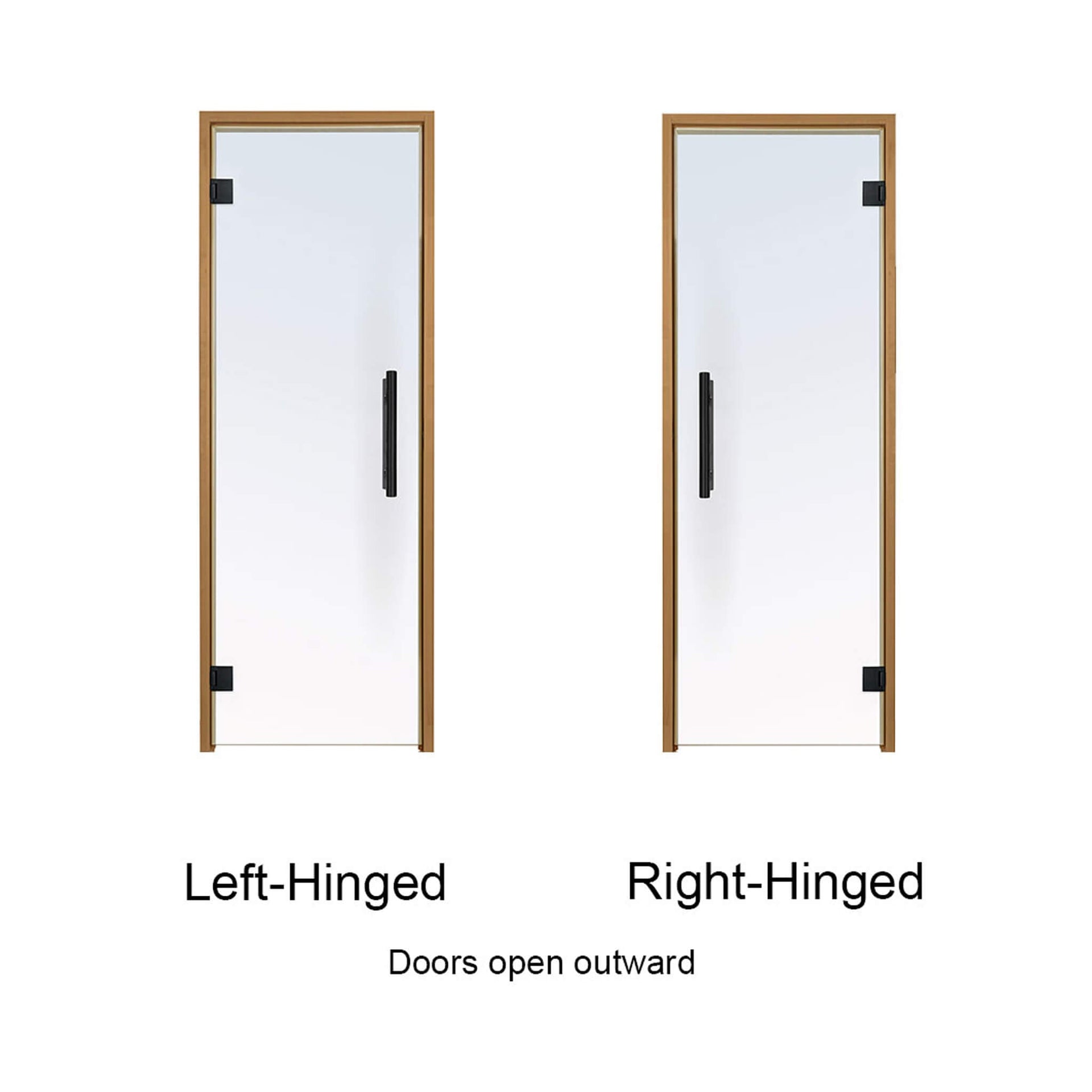 Prosaunas 24X81-Inch Thermo-Aspen Prehung Tinted Glass Sauna Door (SAK51863)