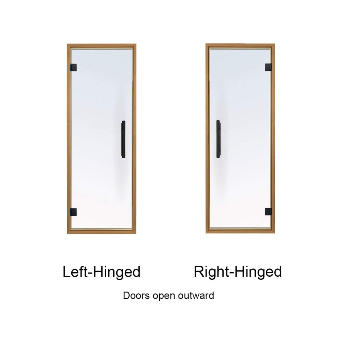 Prosaunas 24X73-Inch Aspen Prehung Clear Glass Sauna Door (SAK68524)