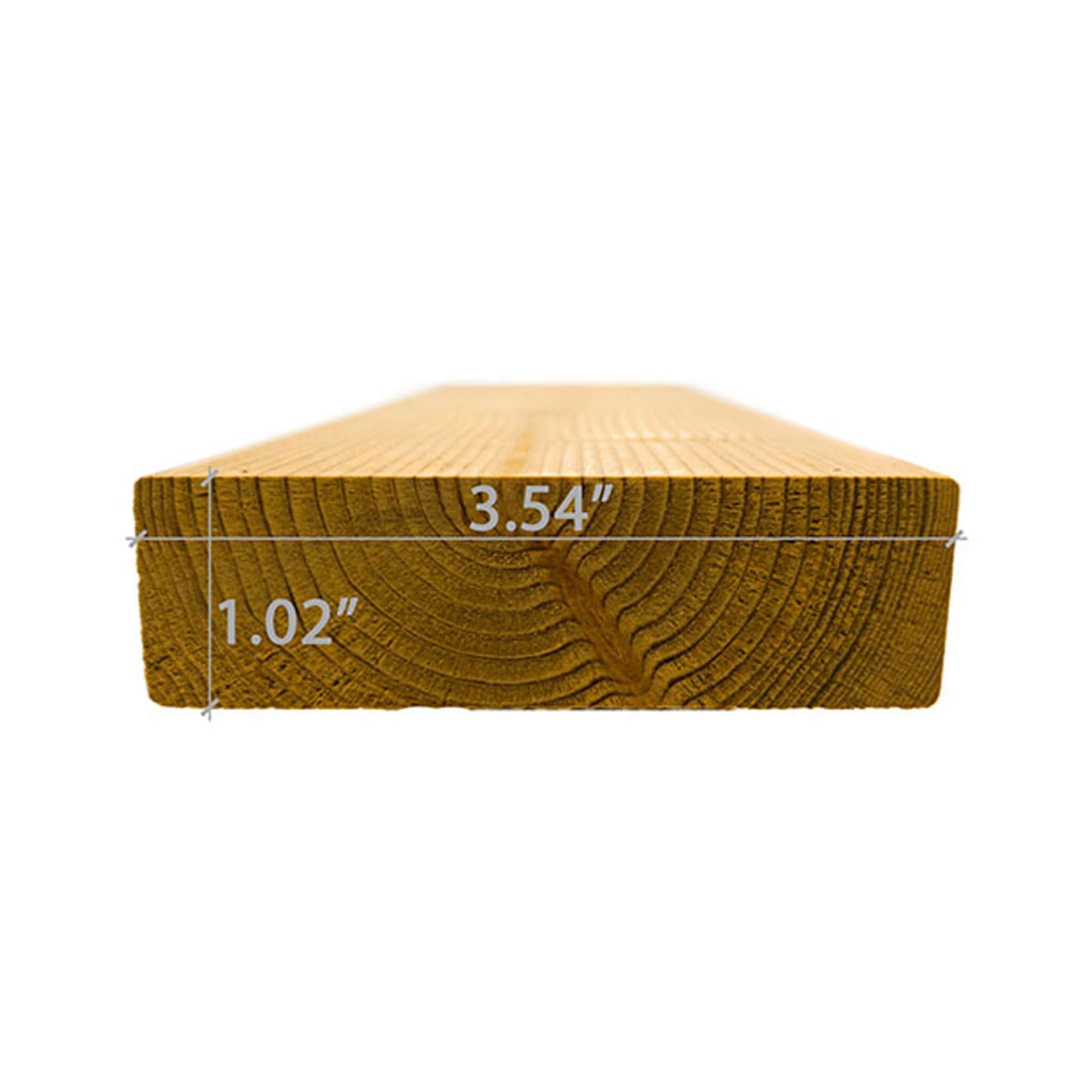 Prosaunas Thermo-Spruce 2X4 S4SEE SHP Sauna Bench Wood (SAK63570)