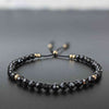 Black Spinel Tassel Tasbih Bracelet | Women's Misbaha - 33 Beads, 4mm