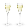 Raye Angled Crystal Prosecco Glasses Set of 2