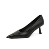 PU Leather Point Toe Pumps