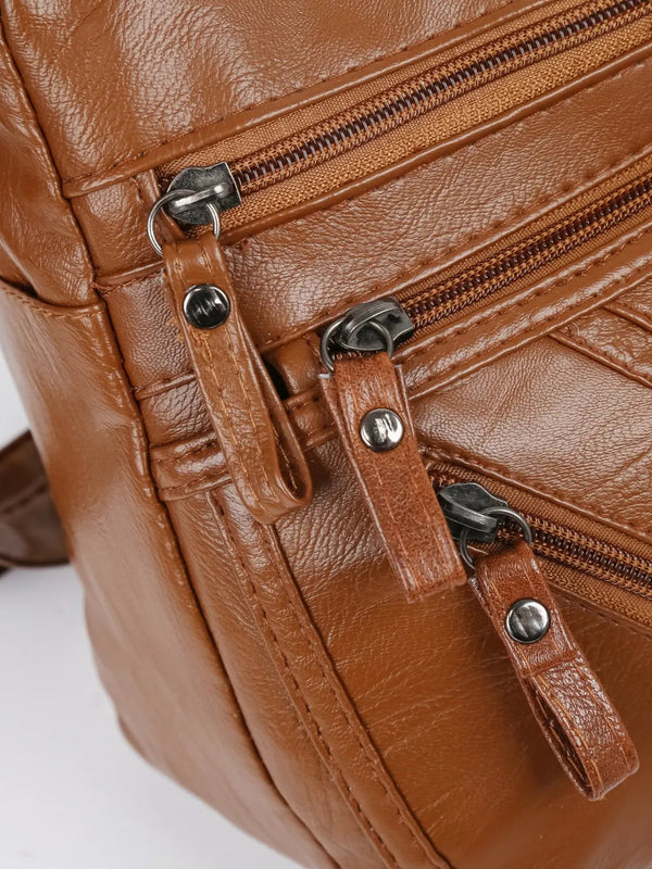 PU Multi-Compartment Crossbody Bag