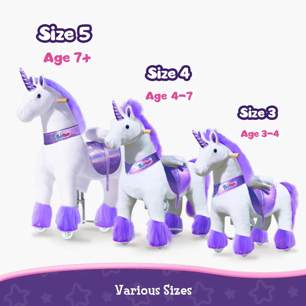 Model U® Unicorn Ride-On Toy Age 4–7 – Purple