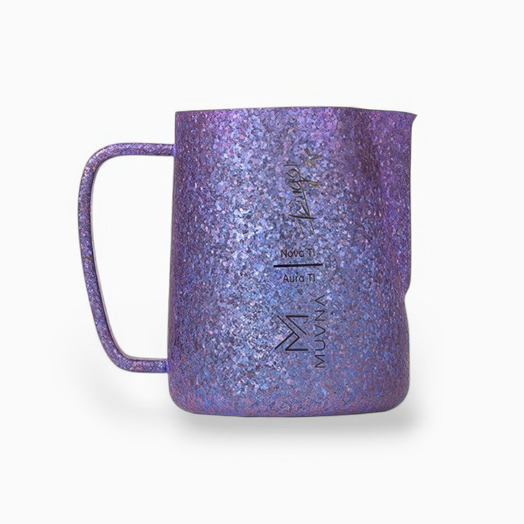 Aurora Crystal Titanium Latte Pitcher