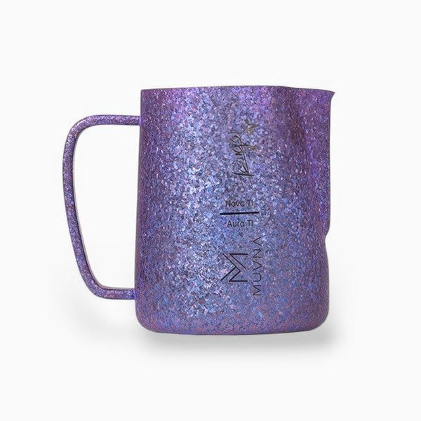 Aurora Crystal Titanium Latte Pitcher