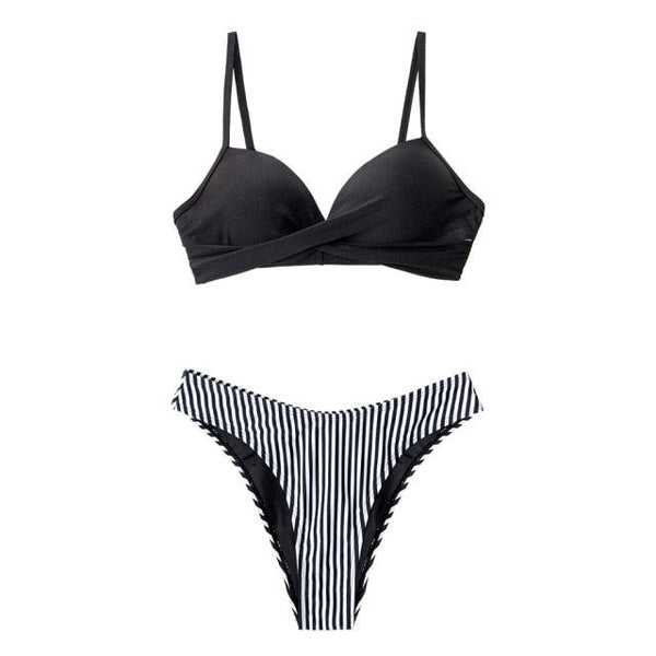 Push Up Floral Bikini Sets Women Two Pieces Swimsuits Women's Bathing Suits Push Up Halter Bandage Bikini Floral Printing Swim Bottoms Two Piece Swimsuits New Girl Beach Bathing Suits Swimwear