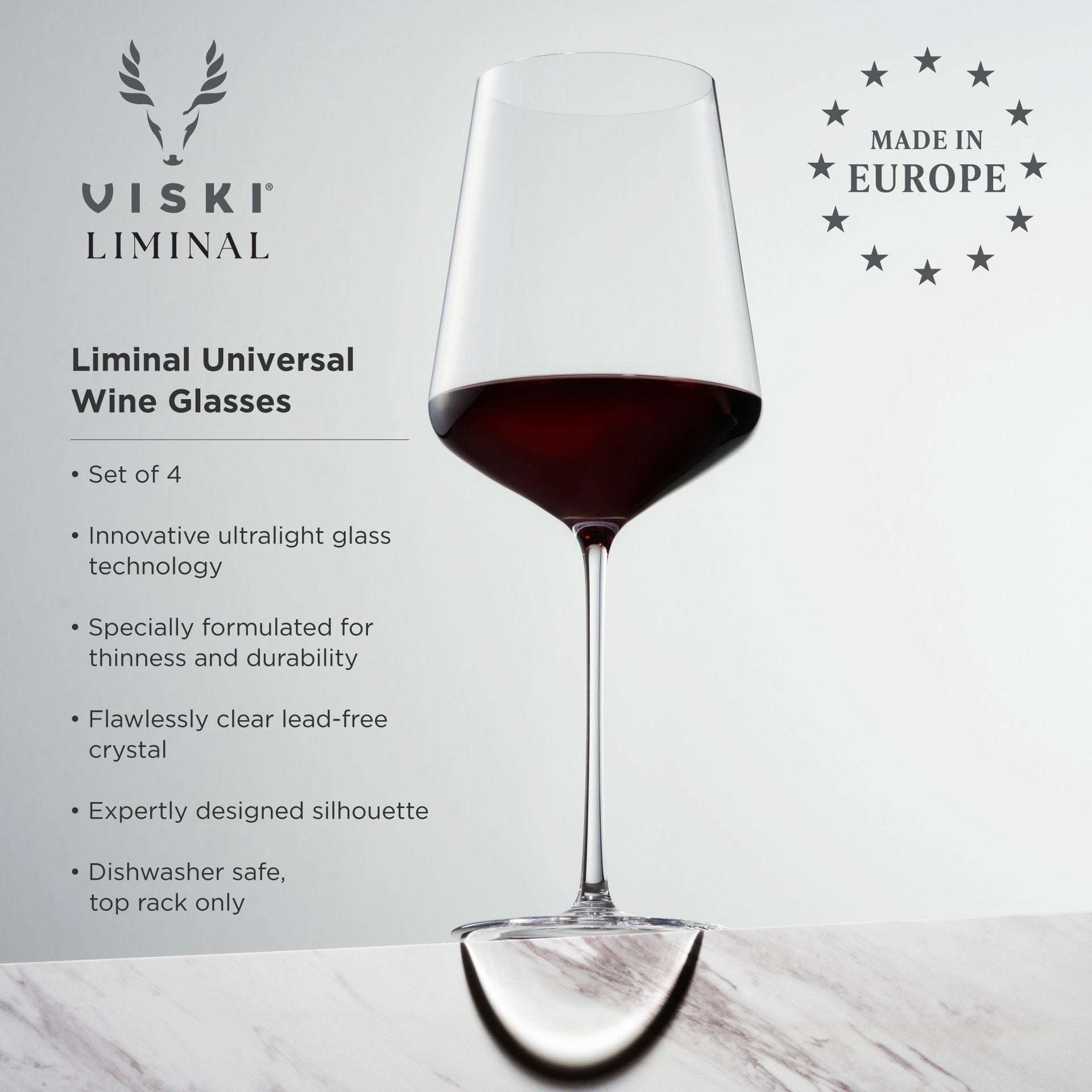 Liminal Universal Wine Glasses, Set of 4