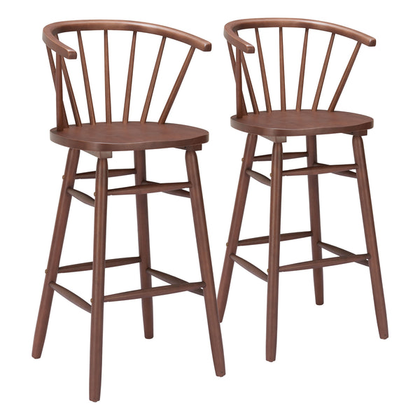 Stenger Barstool (Set of 2) Walnut