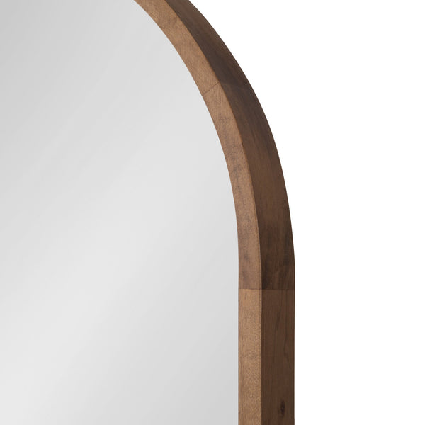 Hutton Wood Framed Capsule Mirror