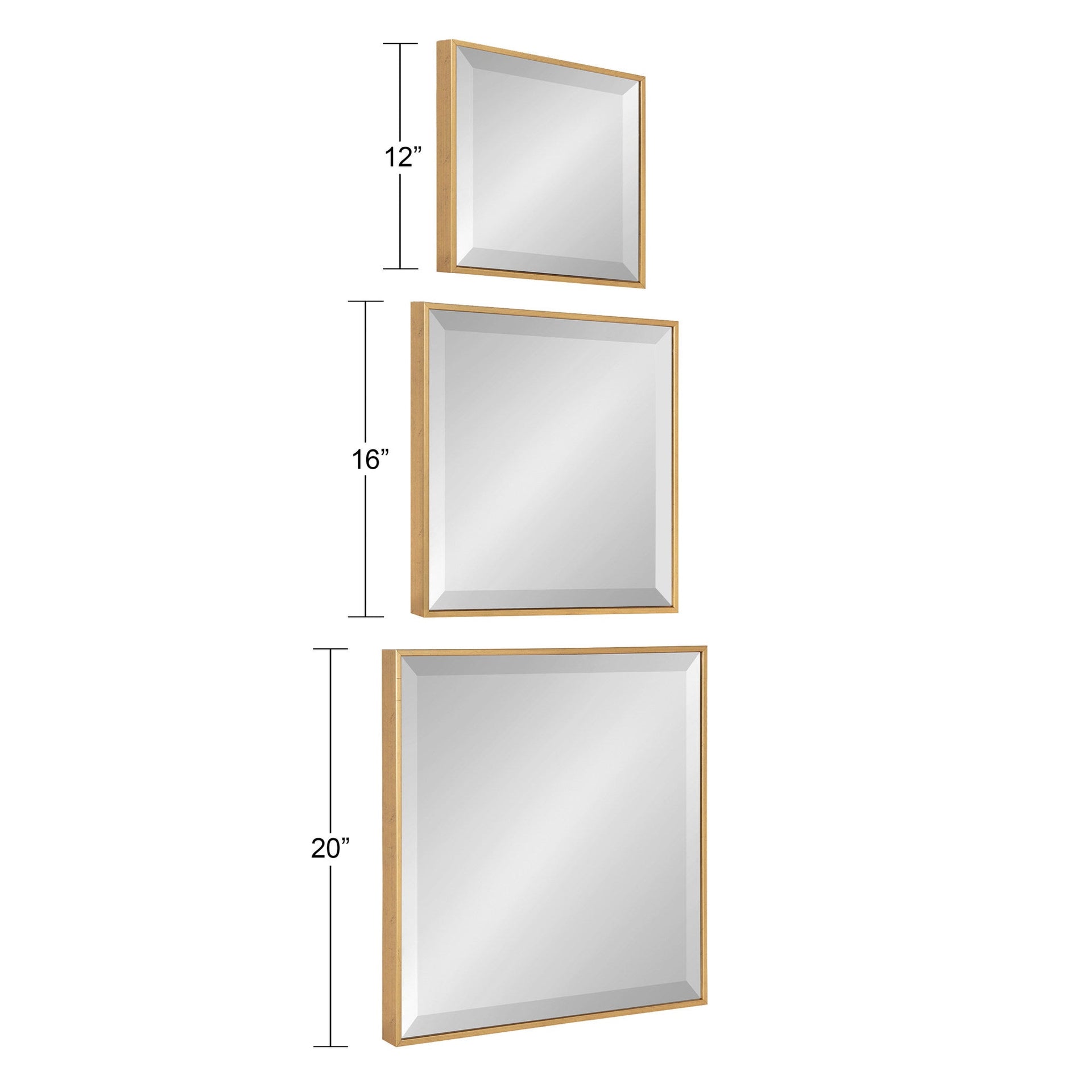 Rhodes Modern Square Mirror Set