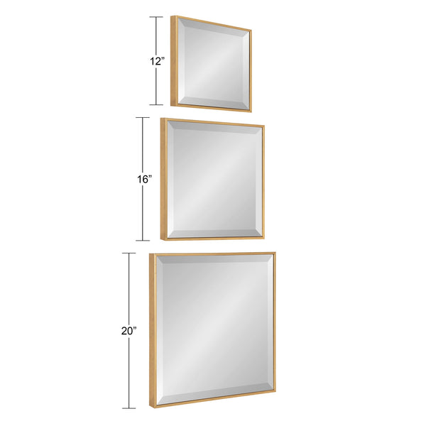 Rhodes Modern Square Mirror Set