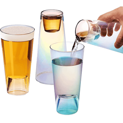 Shot in the Pint Glass, Take a Shot Funny Beer Glass/Mug 4-Set 7
