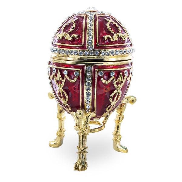 1895 Rosebud Royal Imperial Easter Egg with Clock Surprise