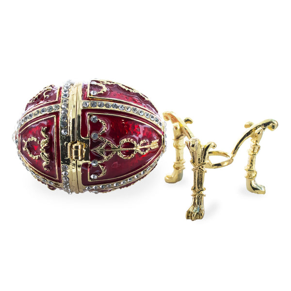 1895 Rosebud Royal Imperial Easter Egg with Clock Surprise
