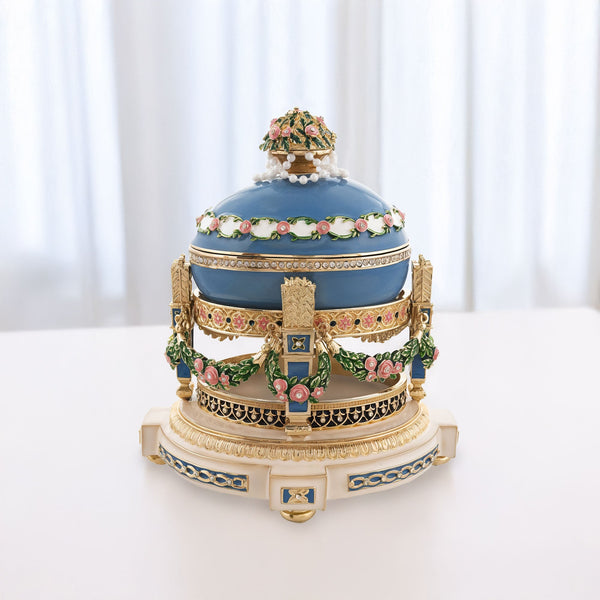 1907 Love Trophies Egg (Cradle with Garlands) Musical Royal Easter Egg