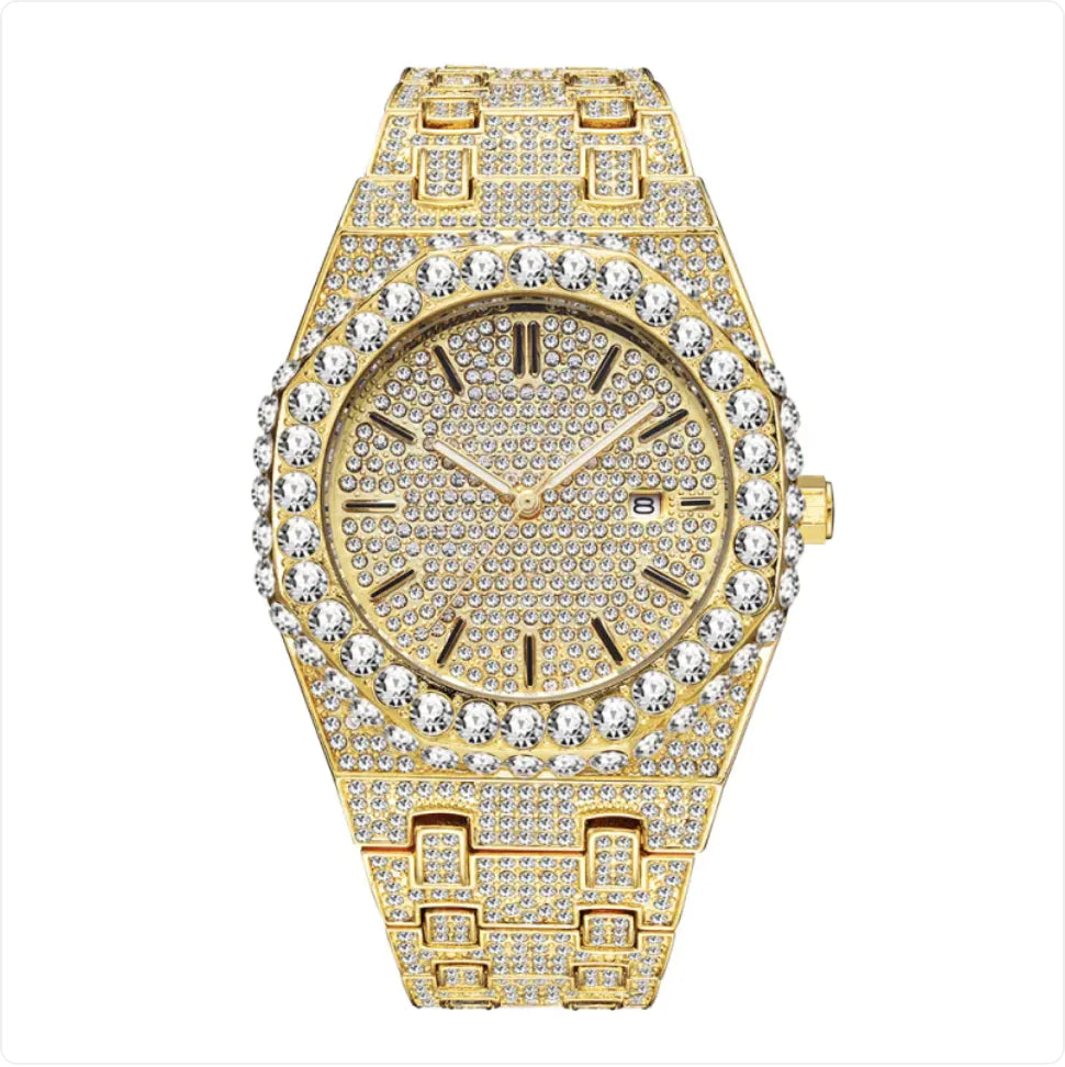 Men's  Starry Diamond Quartz Watch