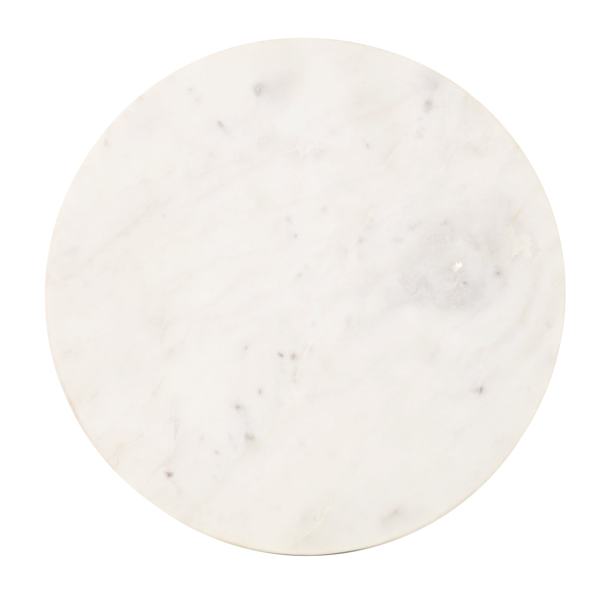 Baronet Round Marble and Metal Table