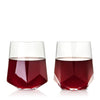 Faceted Crystal Wine Glasses