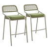 Zuo Modern Rio Barstool (Set of 2) Green