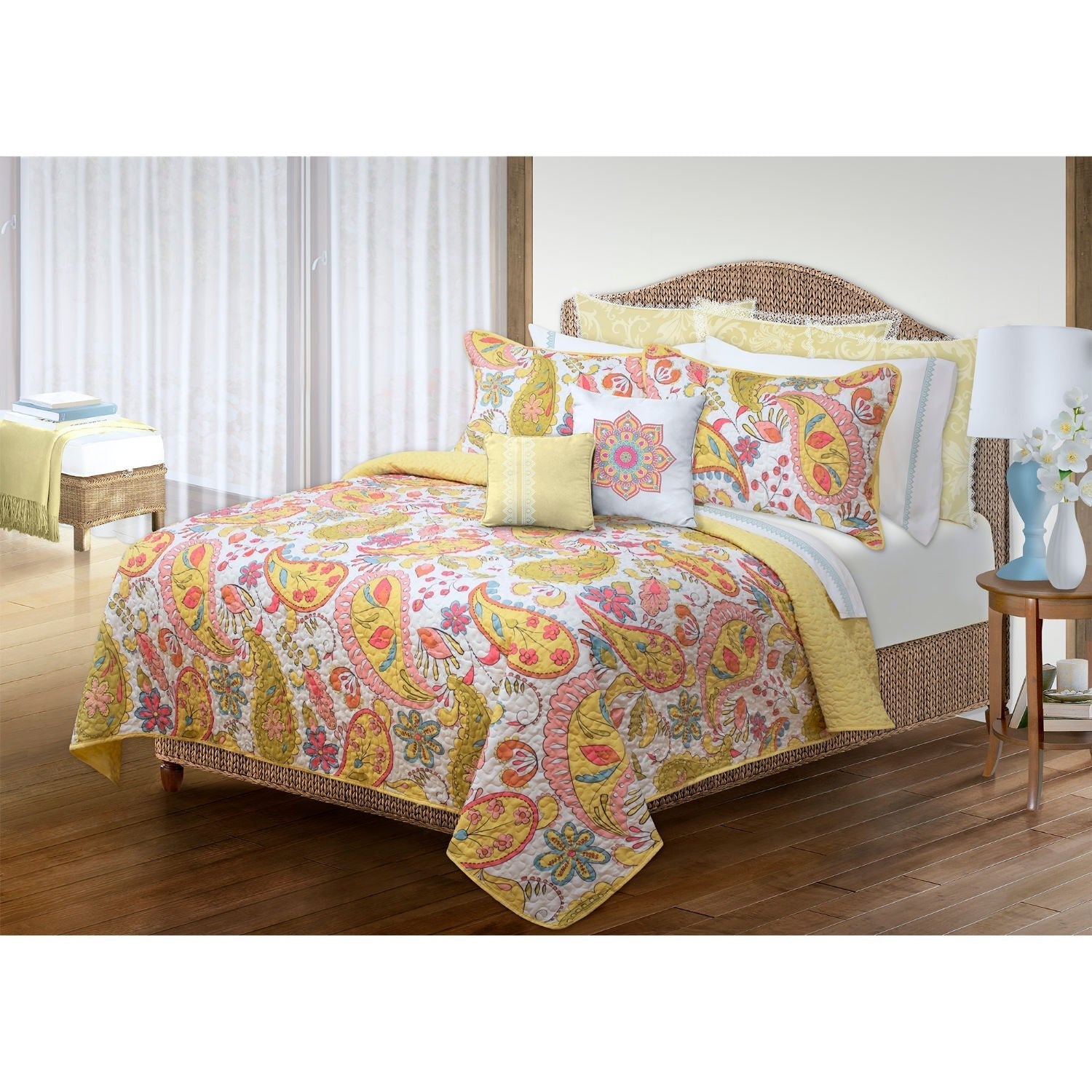 Quilt Bedding Set Woven 2 Piece Set Twin Bliss