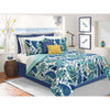 Quilt Bedding Set Woven 2 Piece Set Twin Bliss Blue